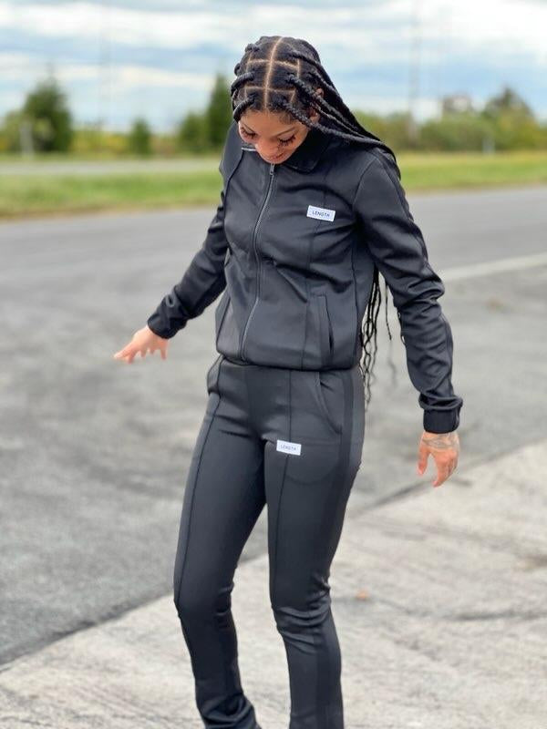 Tall Black Track Jacket