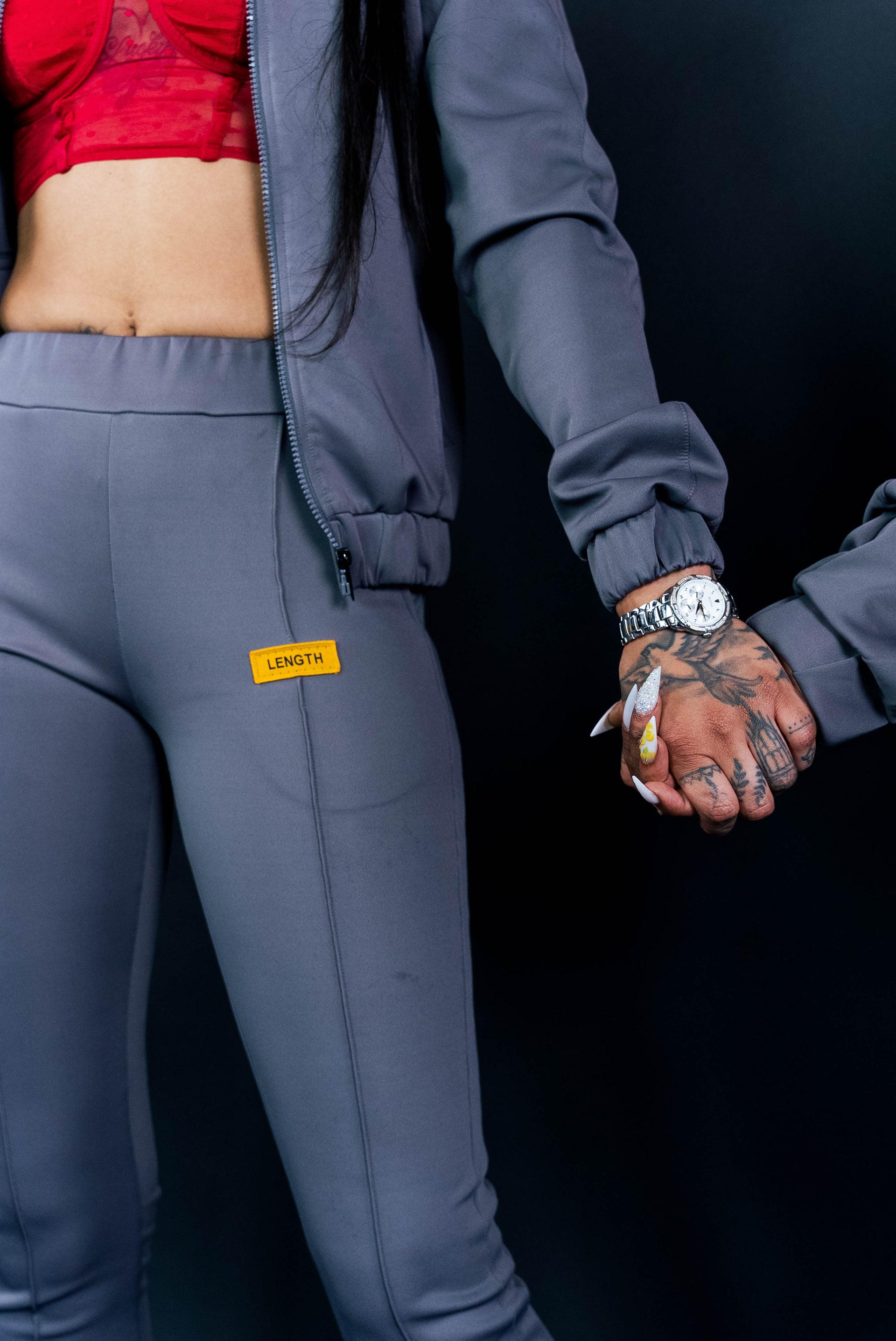 Tall Gray Track Pants